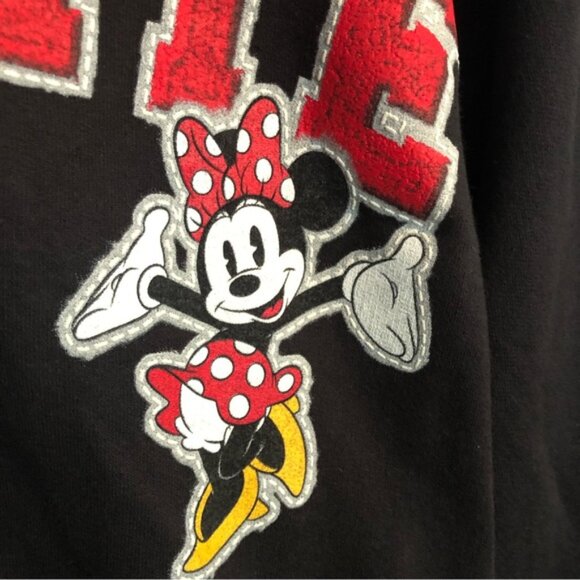 DISNEY WORLD black Sz S Minnie Mouse zip up hoodie by Hanes & LULAROE leggings - Picture 4 of 14